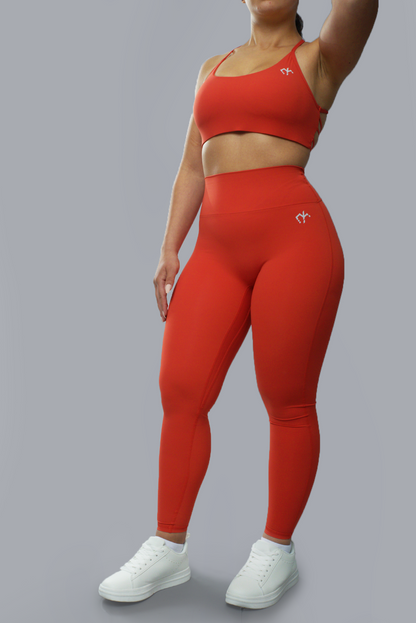 Womens Ignite Leggings - Spiced Coral