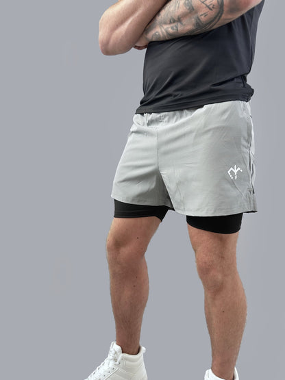 Mens Ignite Compression Shorts - Grey - Max Intensity