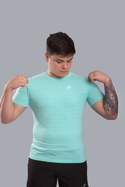 Mens Ignite T-shirt - Turquoise Blue - Max Intensity