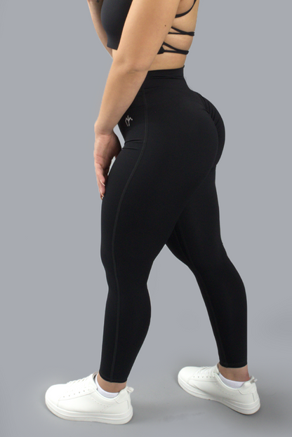 Womens Ignite Leggings - Obsidian Black