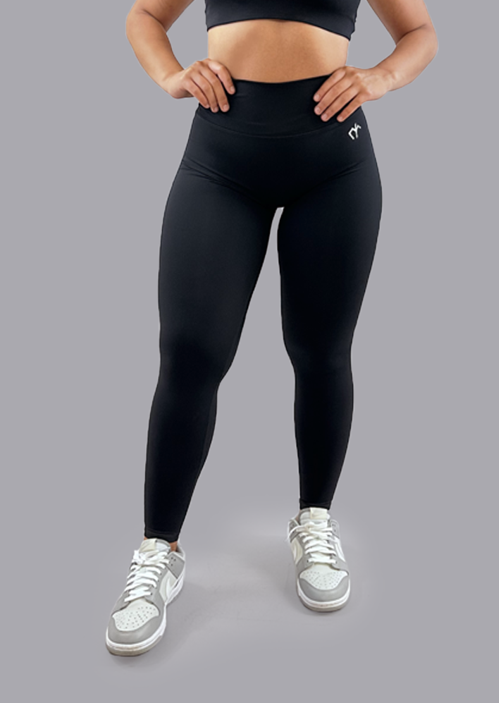 Womens Ignite Leggings - Obsidian Black